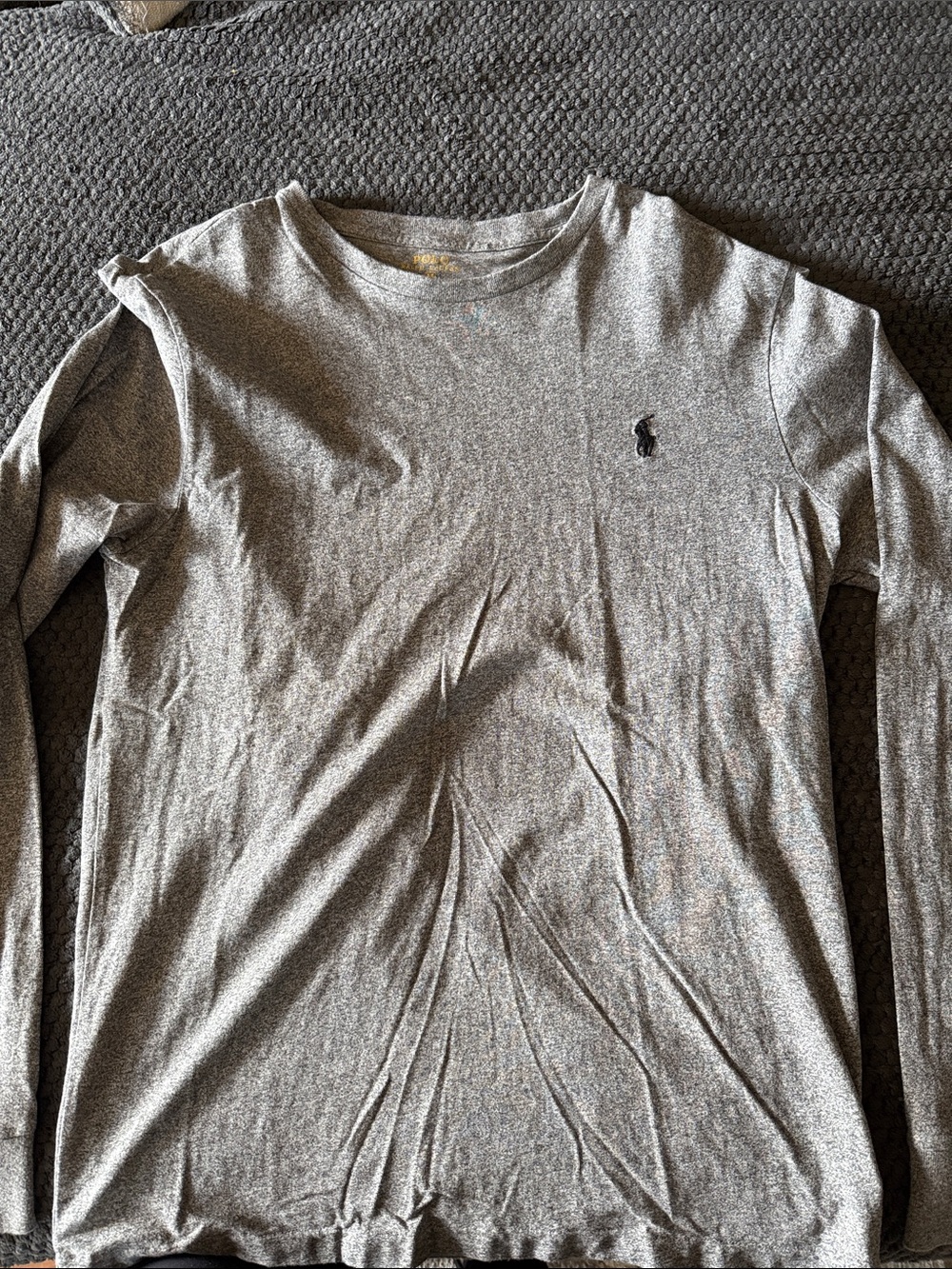 Polo by Ralph Lauren Men’s Long-Sleeve Crewneck T-Shirt - Heather Gray
